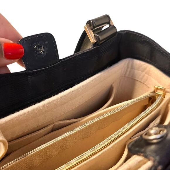 Chanel Travel Line Small Tote Bag Black Gold Hardware - Picture 4 of 16